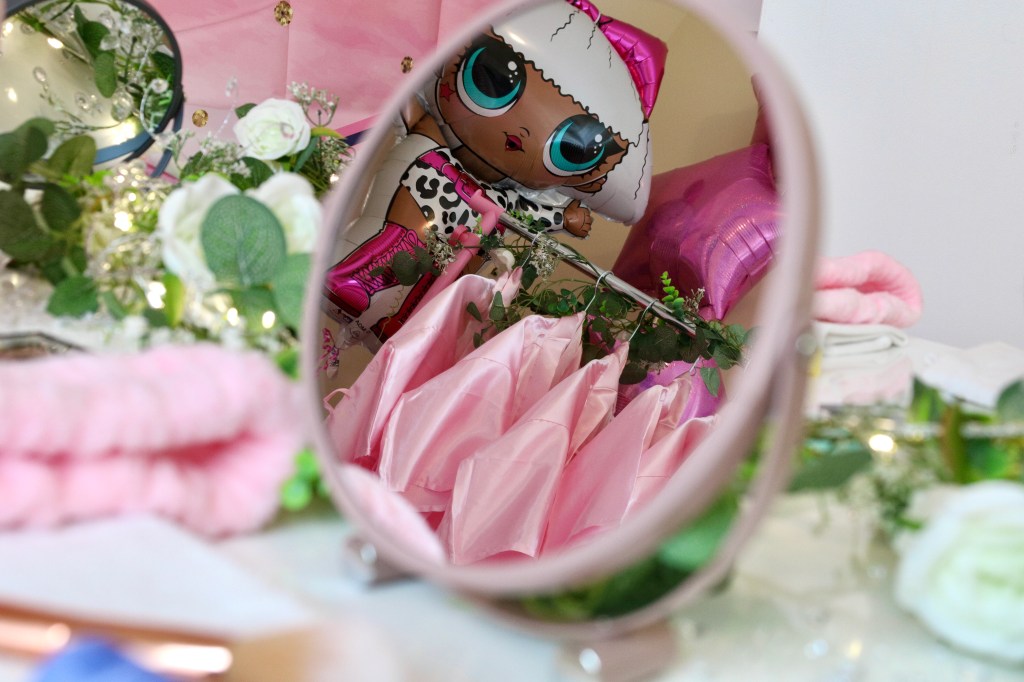 Pink robs for spa, pampering girl party.